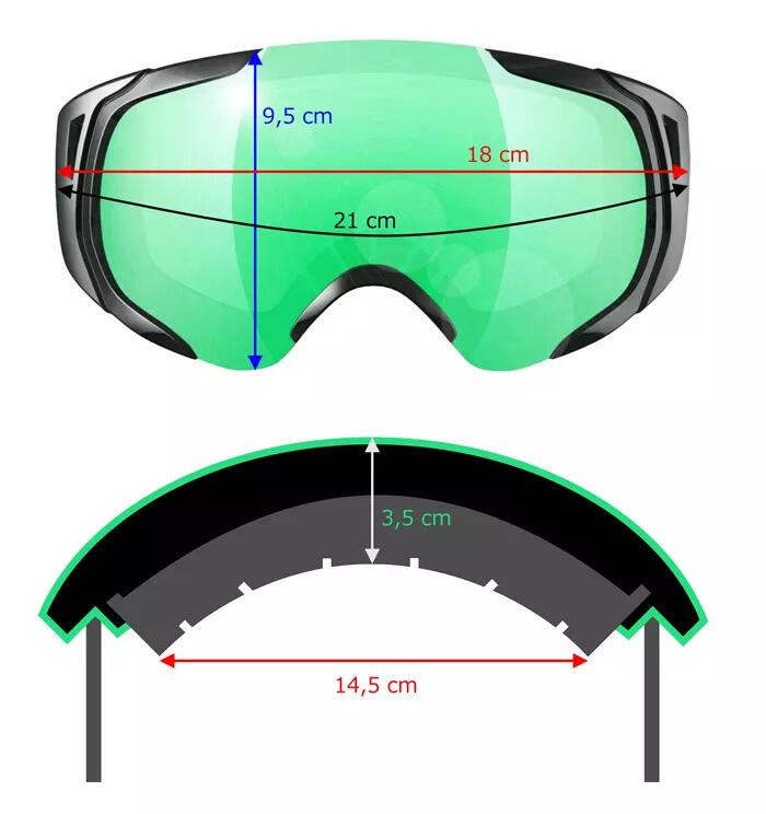 Gogle narciarskie Ice-Q Alta Badia Photochromic Red OTG na okulary S0-S3 7/7