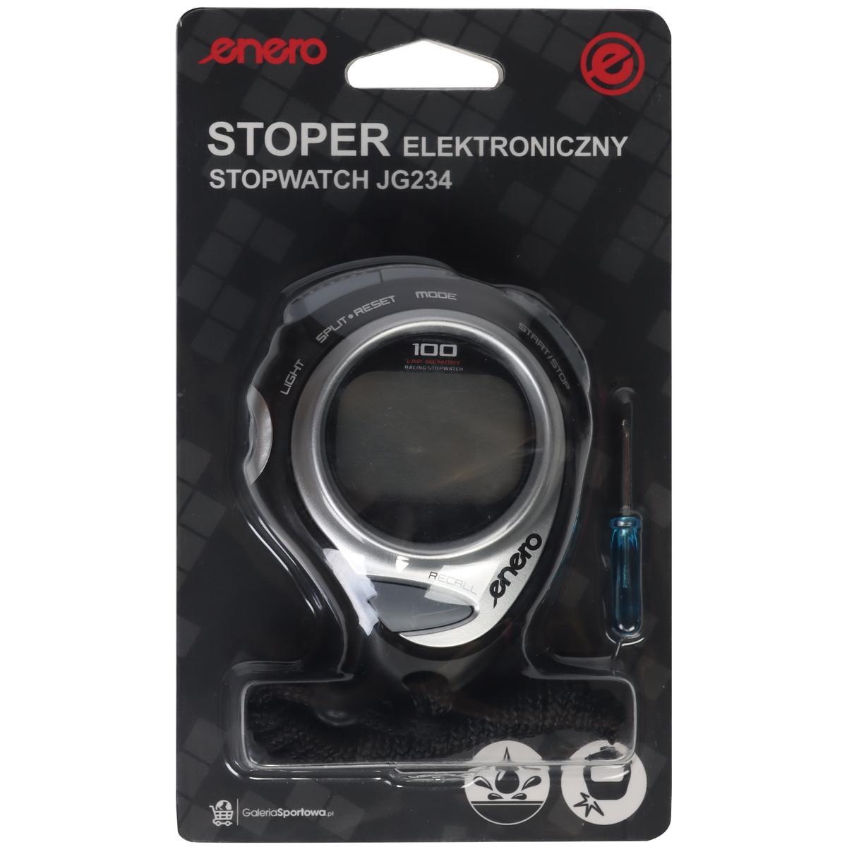 Stoper sportowy elektroniczny Enero 100 czasowy 7/7