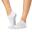 ToeSox Yoga No-Show Grip Socks teensokken - Lichtgrijs - Grip sokken