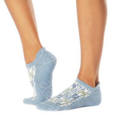 Tavi savvy yoga no-show grip socks - wit/grijs/blauw - gripsokken
