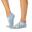 Tavi Savvy Yoga No-Show Grip Socks - Wit/Grijs/Blauw - Grip sokken