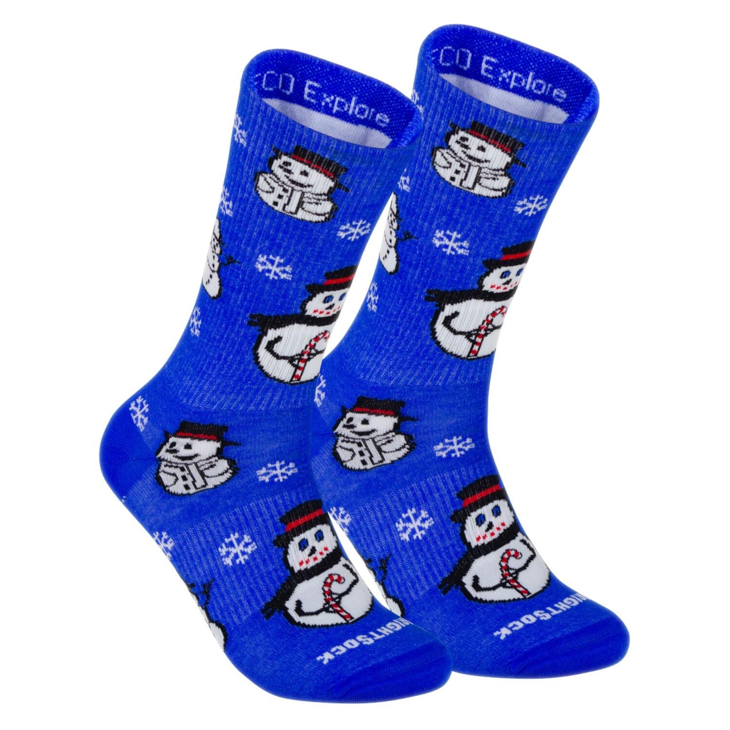 Wrightsock Explore Crew - Blauw - 37/41 3/4