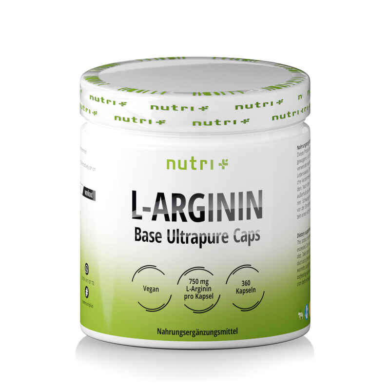 L-Arginin Base Ultrapure Caps - semi Essentielle Aminosäure - 360 Kapseln