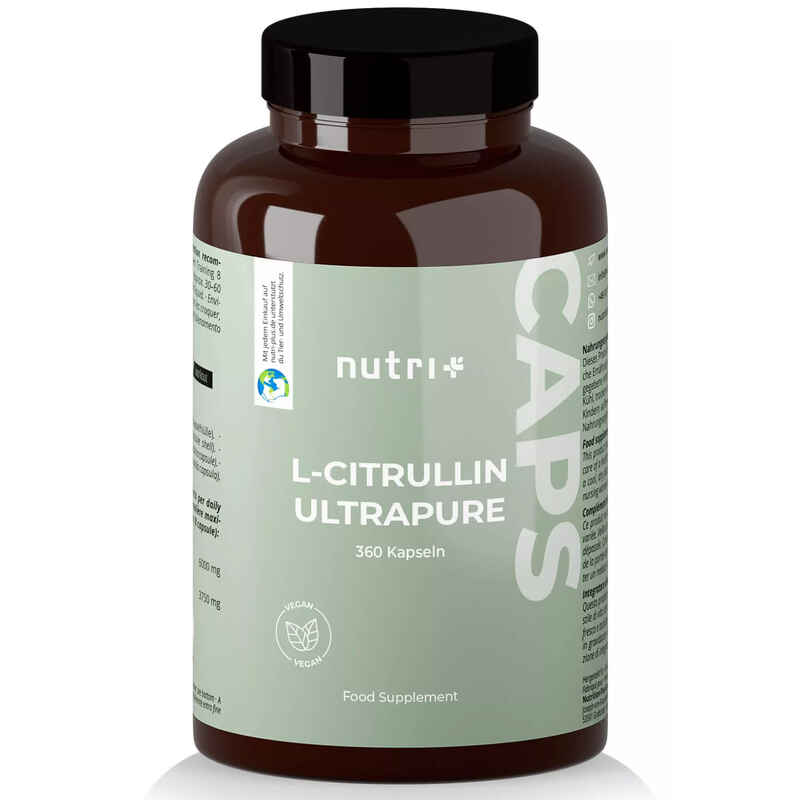 L-Citrullin Ultrapure Caps - Dein begleiter fürs Training - 360 Kapseln