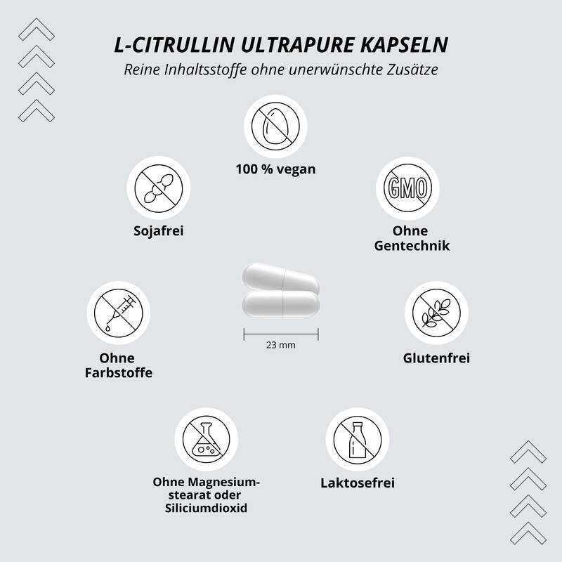 L-Citrullin Ultrapure Caps - Dein begleiter fürs Training - 360 Kapseln