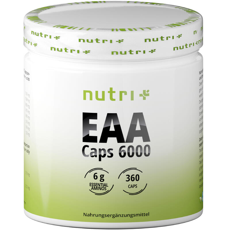 vegane EAA Kapseln 6000 (360 Kapseln) -  Essentielle Aminosäuren