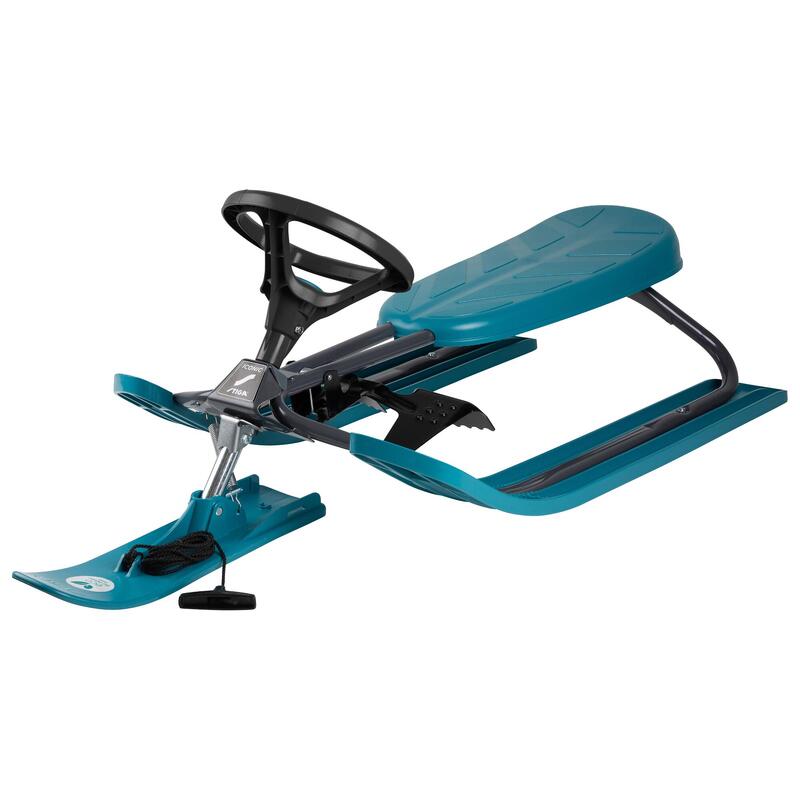 Slee Snowracer Iconic Bio Grafietgrijs/Aqua