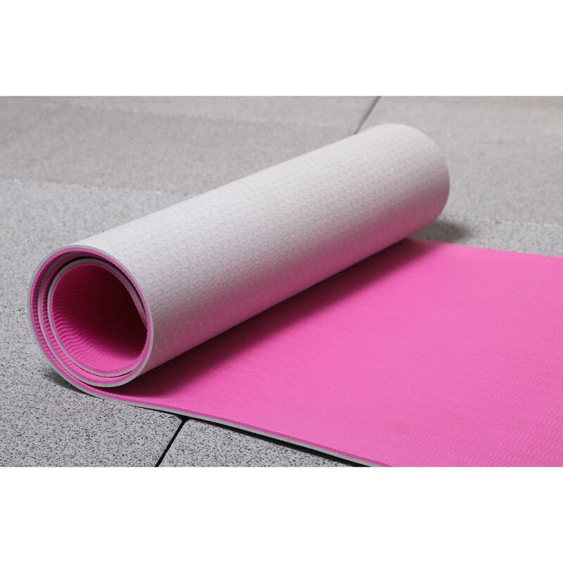 Women’s Health, Yoga Mat Fitnessmat, Anti Slip, Sport Mat, Roze/Wit