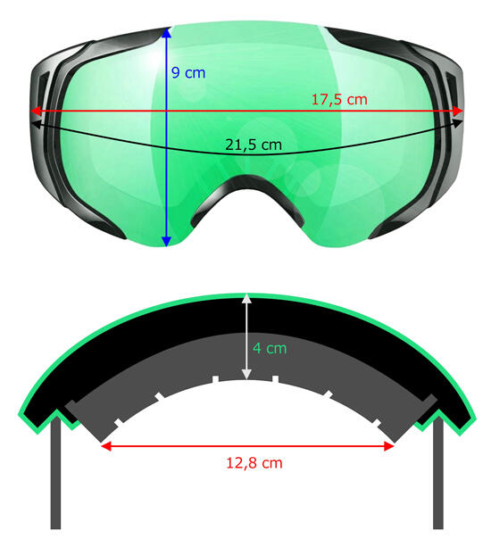 Gogle narciarskie dla dorosłych Ice-Q Tonale-1 7/7