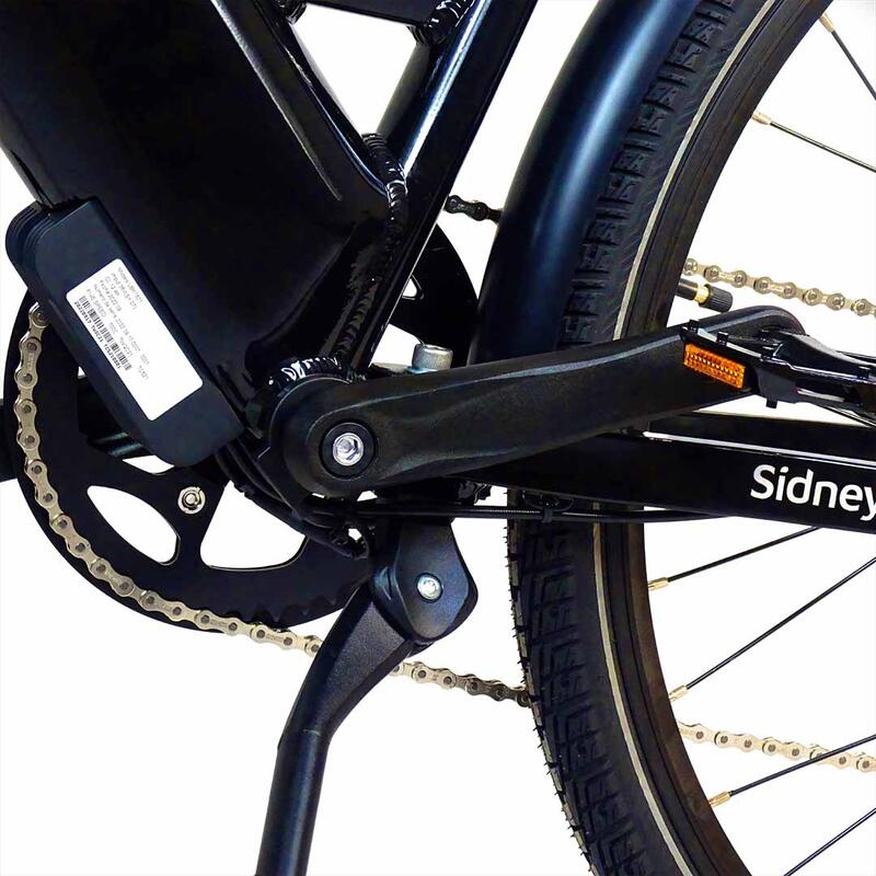 Urbanbiker Sidney - Elektrische Stadsfiets, 540Wh (36V 15Ah), Zwart 26"