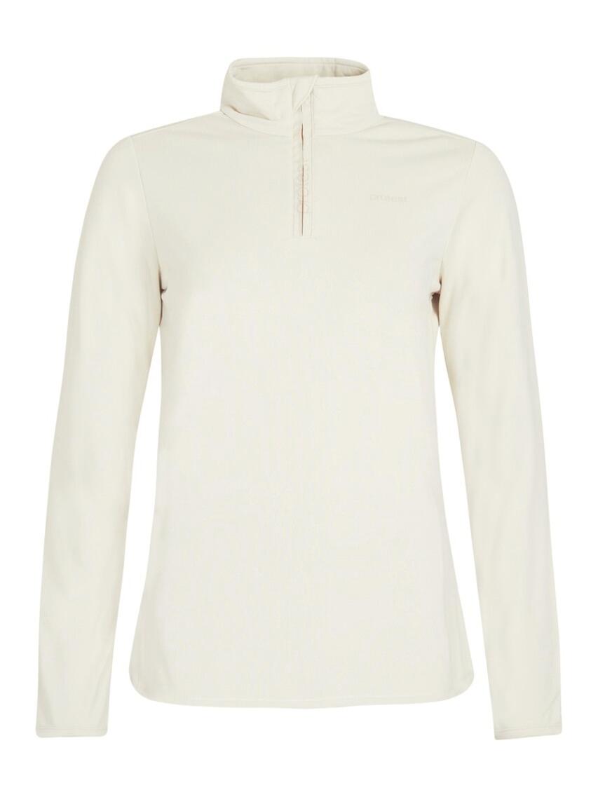PROTEST W Fabriz 1/4 Zip Top - Trui - 106_kitoffwhite - dames - Pisteskiën