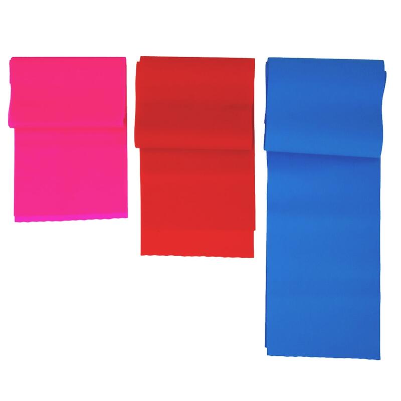 Conjunto de 3 elásticos Elásticos de resistência Várias cores