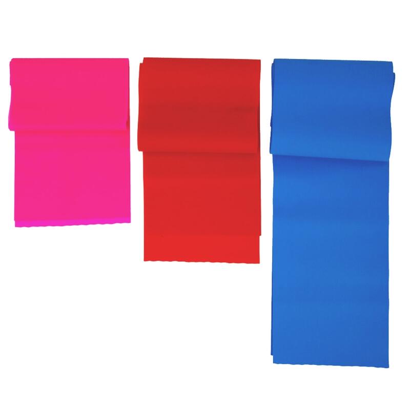 Pack de 3 bandas elásticas Cintas de resistencia Varios colores