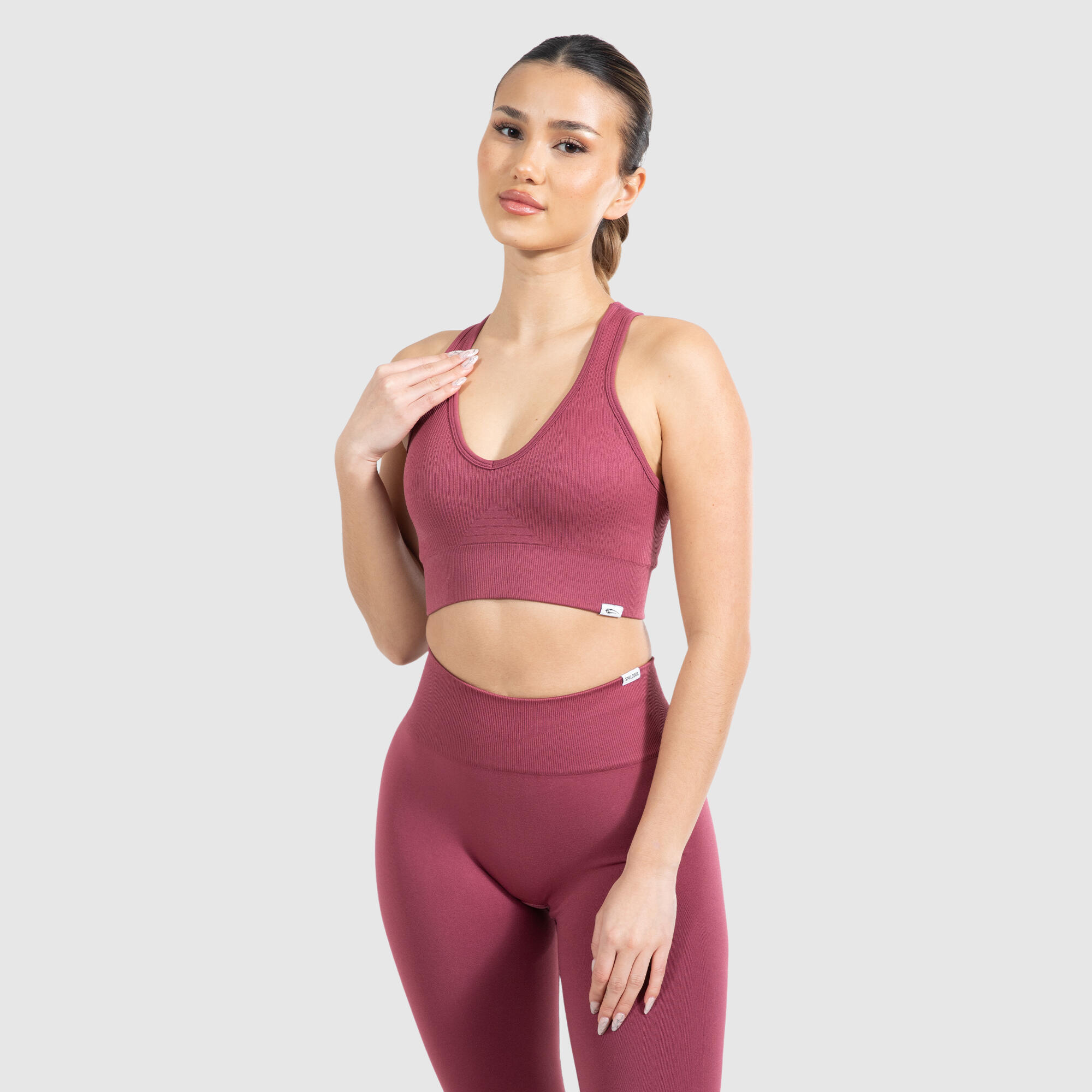 SMILODOX Damen Sport BH Amaze Pro Bordeaux