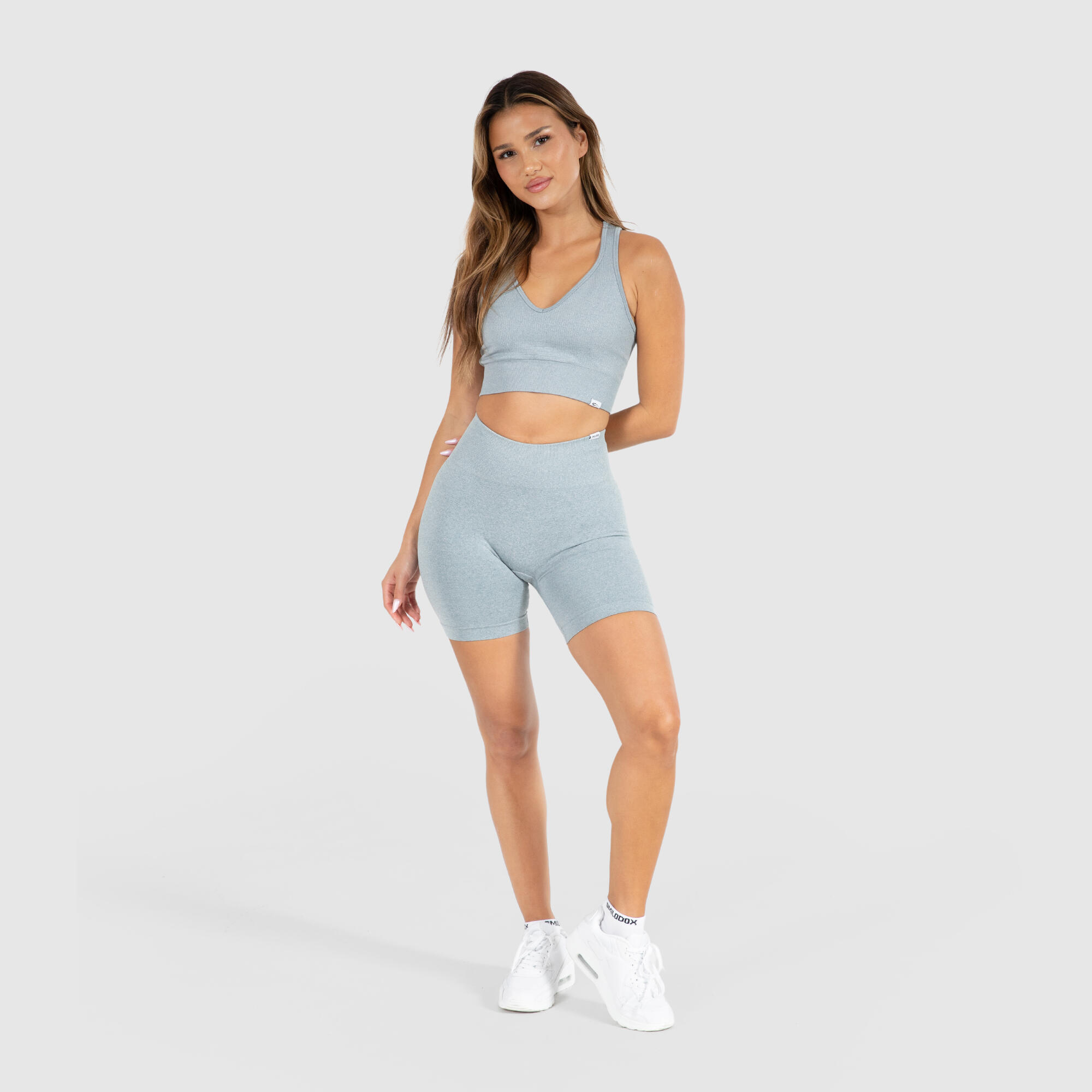 Damen Shorts Amaze Pro Grau Melange 3/6