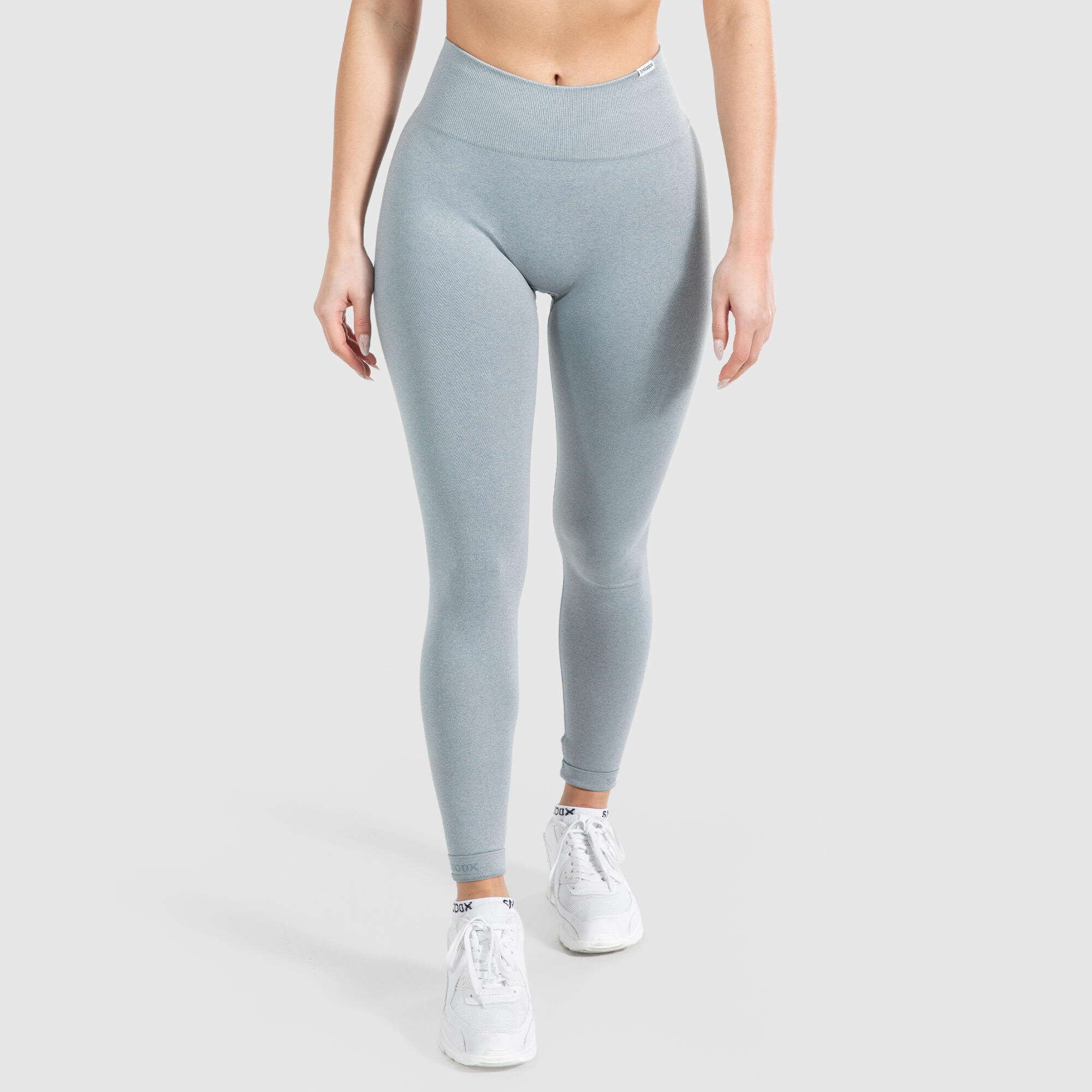 SMILODOX Damen Leggings Amaze Pro Grau Melange
