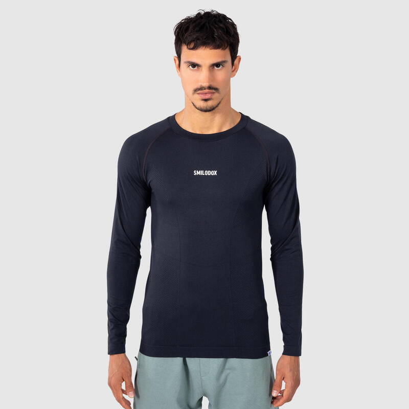 Herren Longsleeve Tobi Dunkelblau für Sport & Freizeit