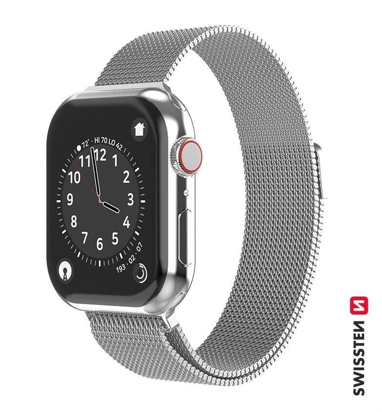 Pulseira swissten mesh band for apple watch 38-40mm cinza