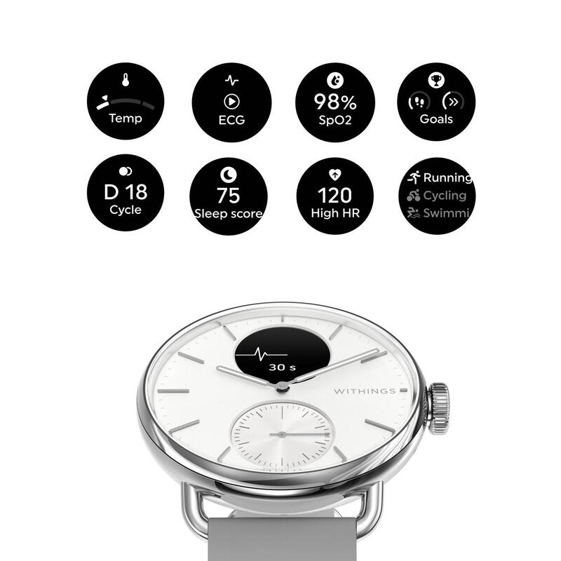 Relógio Withings ScanWatch 2 38mm branco