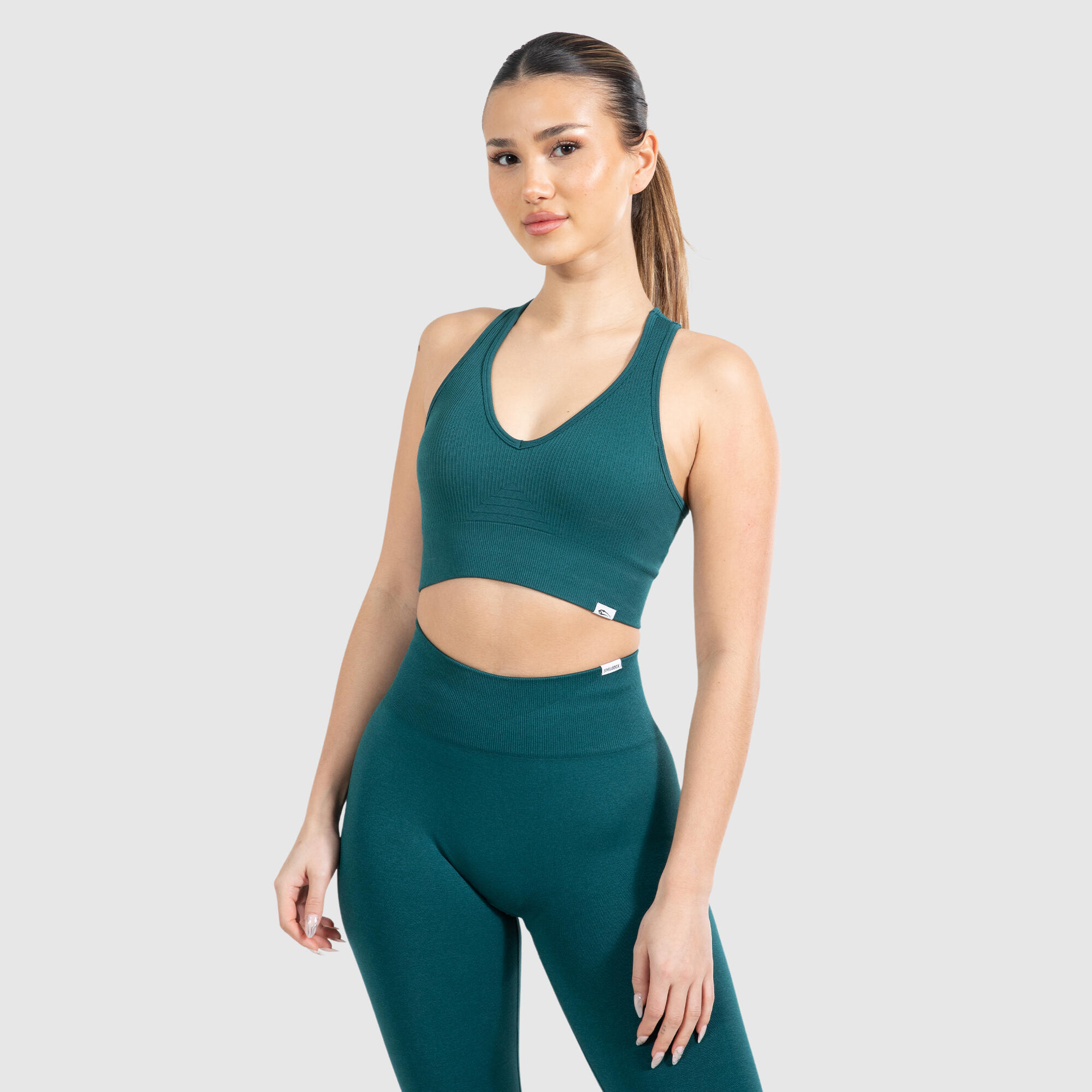 SMILODOX Damen Sport BH Amaze Pro Dunkelgrün