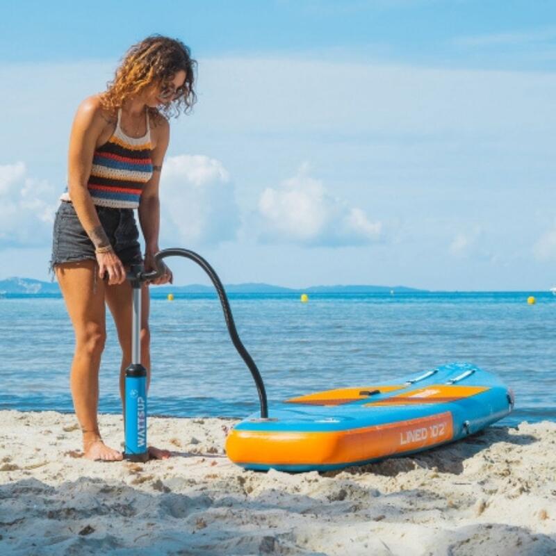 SUP board set with accessories - inflatable - Lined 10'2