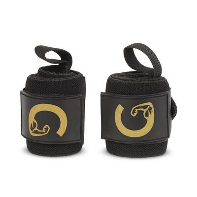 Wrist wraps - krachttraining - powerlifting - fitness - zwart