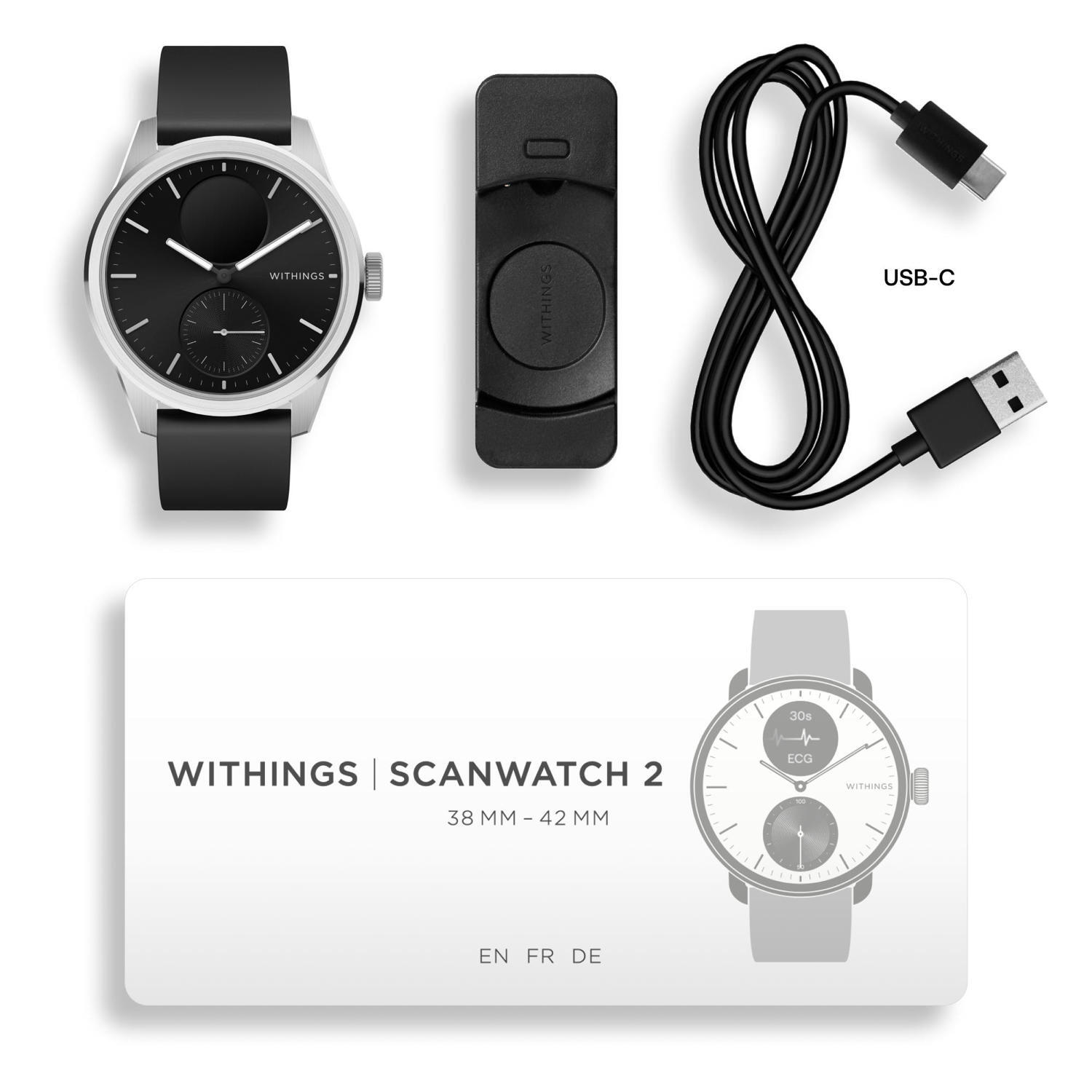 WITHINGS ScanWatch 2 - Montre connectée santé ECG SpO2 température 42mm Noir 6/7