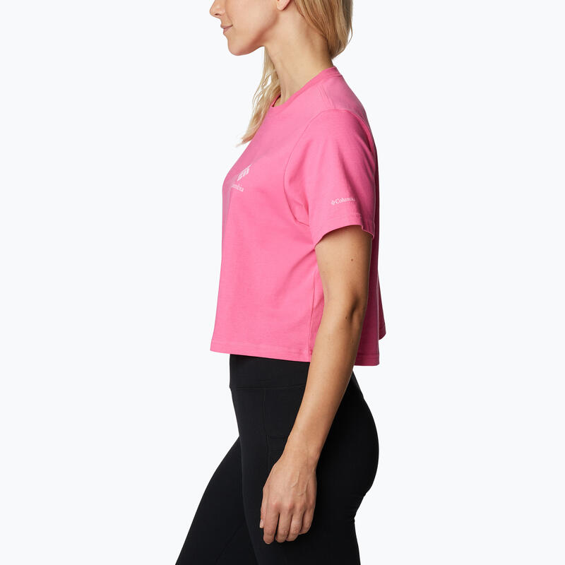 Tricou drumeție femei North Cascades Cropped roz