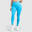 Damen High Waist Leggings Amaze Scrunch Pro Hellblau Melange