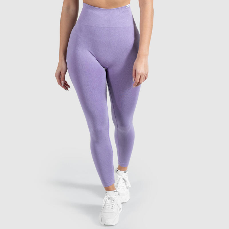 Damen High Waist Leggings Amaze Scrunch Pro Lila Melange für Sport & Freizeit