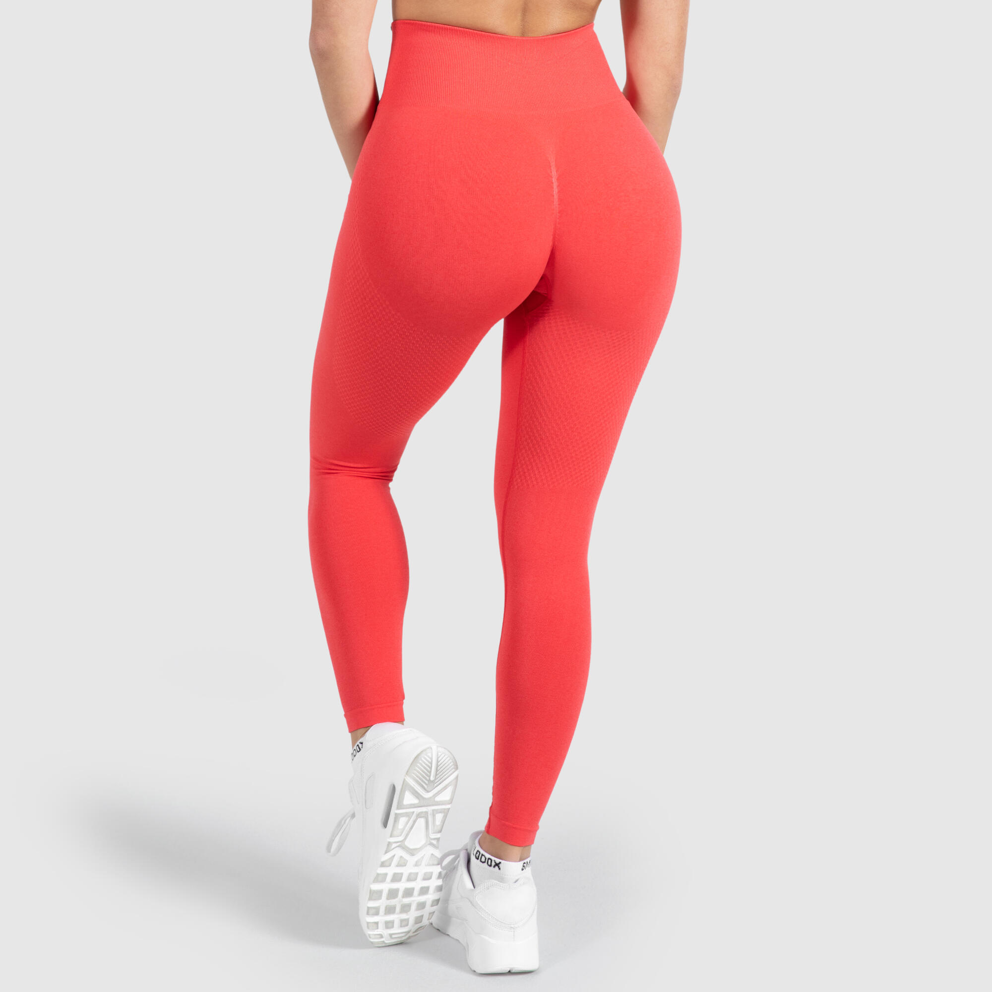 SMILODOX Damen Leggings Amaze Scrunch Pro Rot