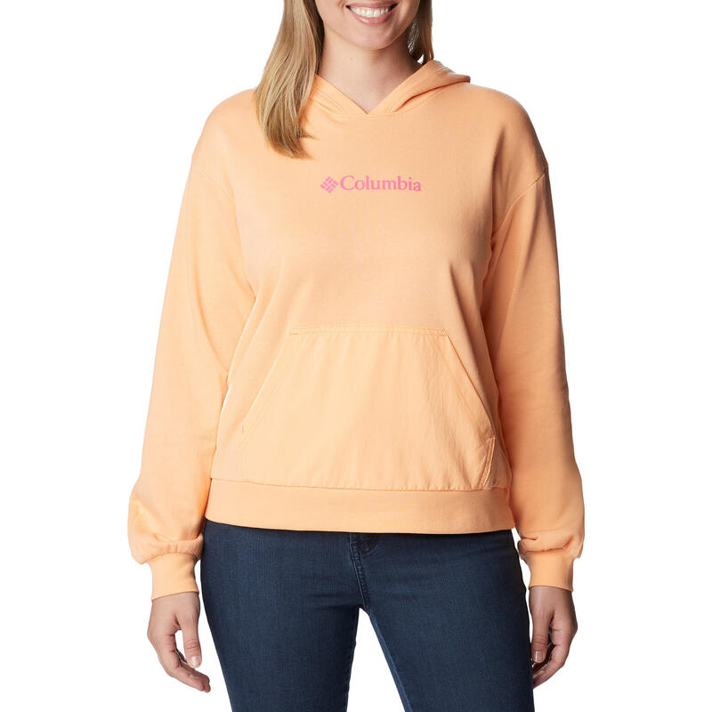 Kapuzenpullover Columbia Logo III French Terry Hoodie Damen - orange