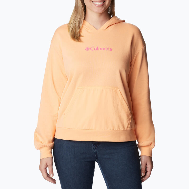 Pull de randonnée Columbia Logo III en tissu éponge pour femmes