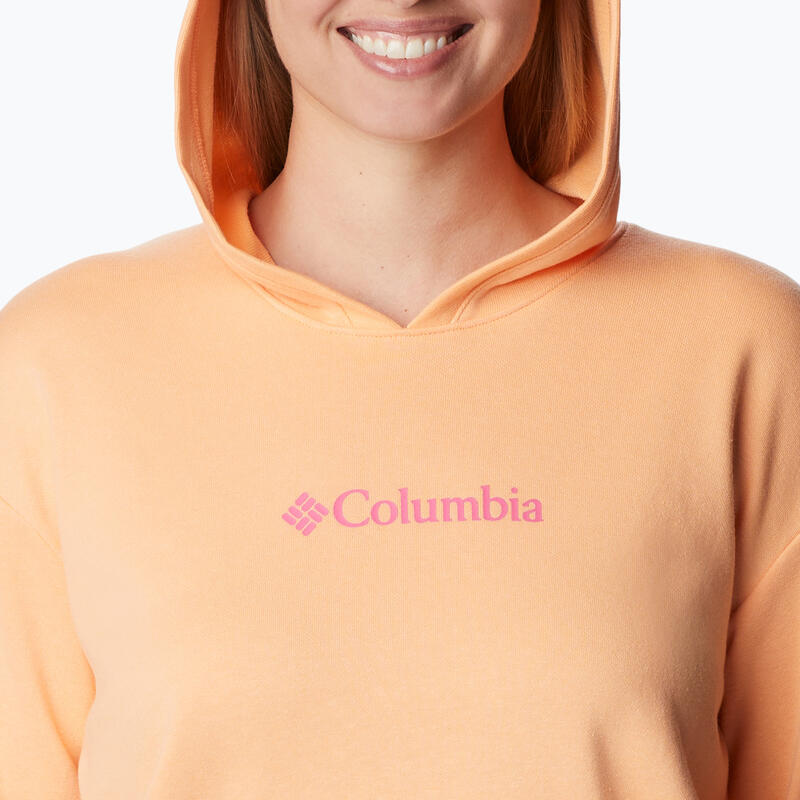 Sudadera de trekking femenino logotipo de columbia iii francés terry