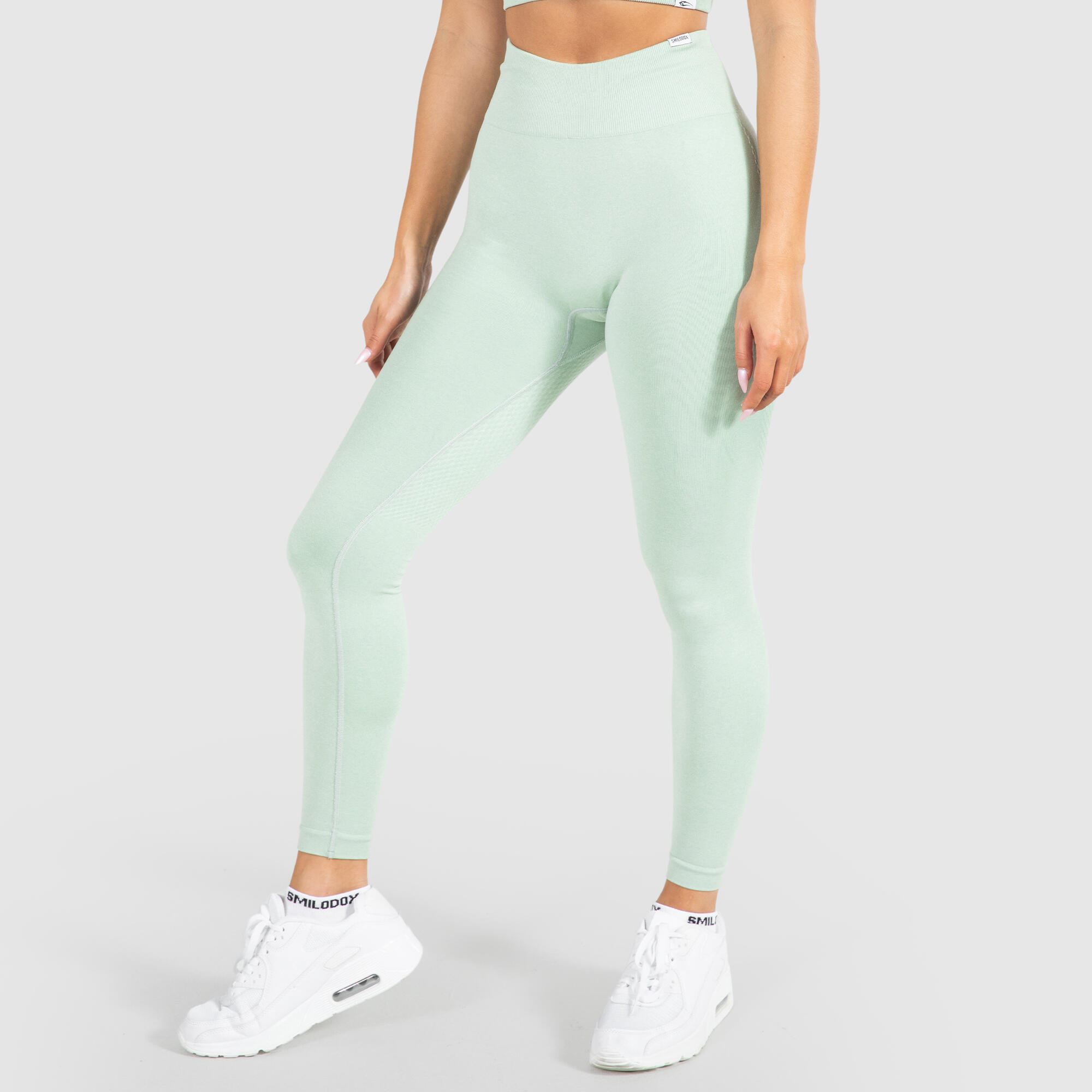 Damen Leggings Amaze Scrunch Pro Grün Melange 2/6