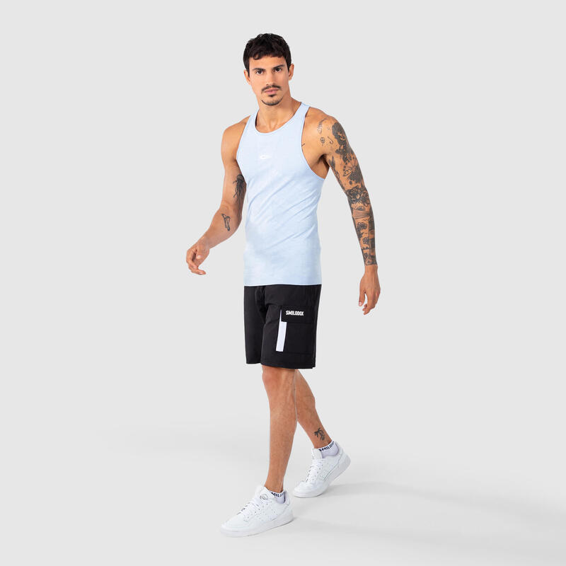 Herren Tank Top Ben Blau Melange für Sport & Freizeit