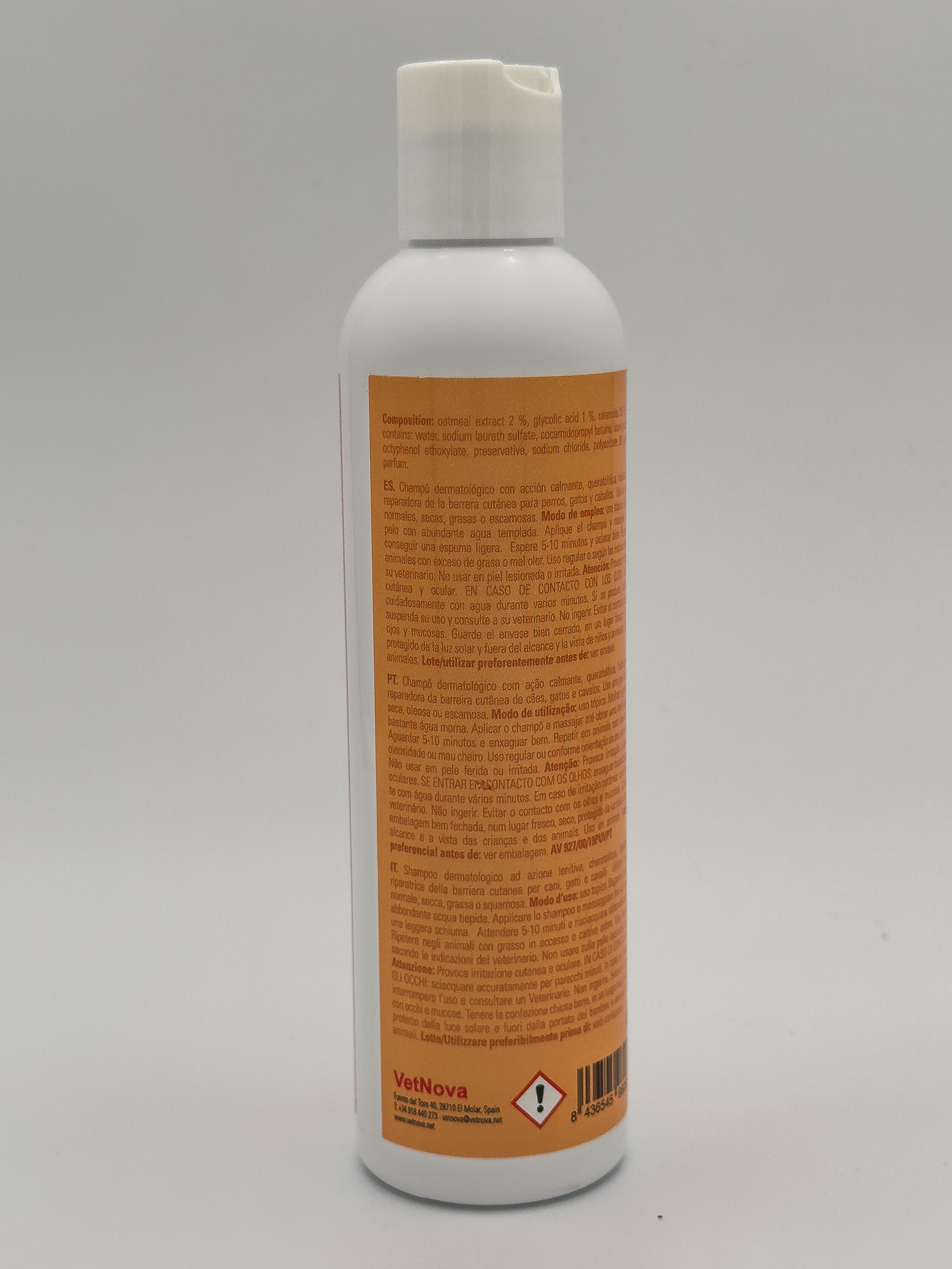 Shampoo Dermatologico di Ultima Generazione CUTANIA® GlycOat per cavalli 3/3