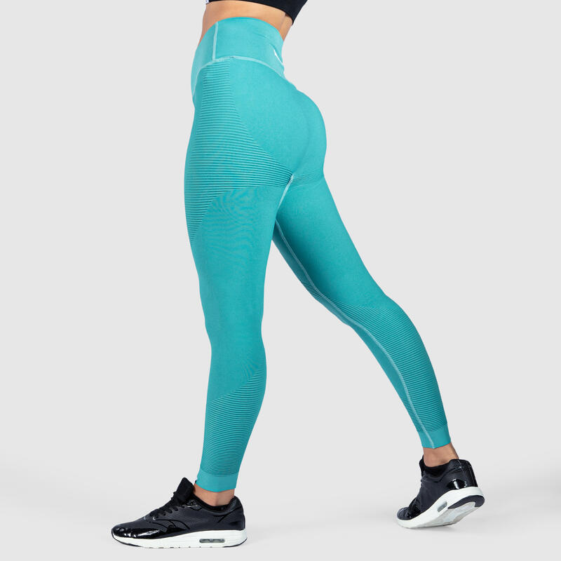 Damen Leggings Beam Grün für Sport & Freizeit