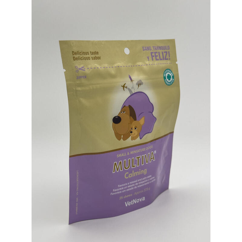 Suplemento de Fórmula Sinérgica MULTIVA® Calming para cães.