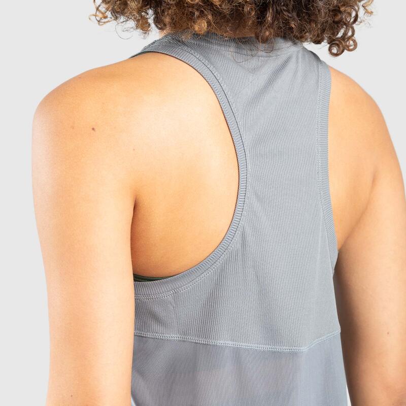 Damen Tank Top Tessie Dunkelgrau für Sport & Freizeit