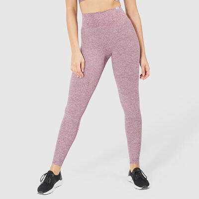 Damen High Waist Leggings Anny Bordeaux Melange