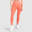 Damen High Waist Leggings Amaze Scrunch Pro Orange Melange für Sport & Freizeit