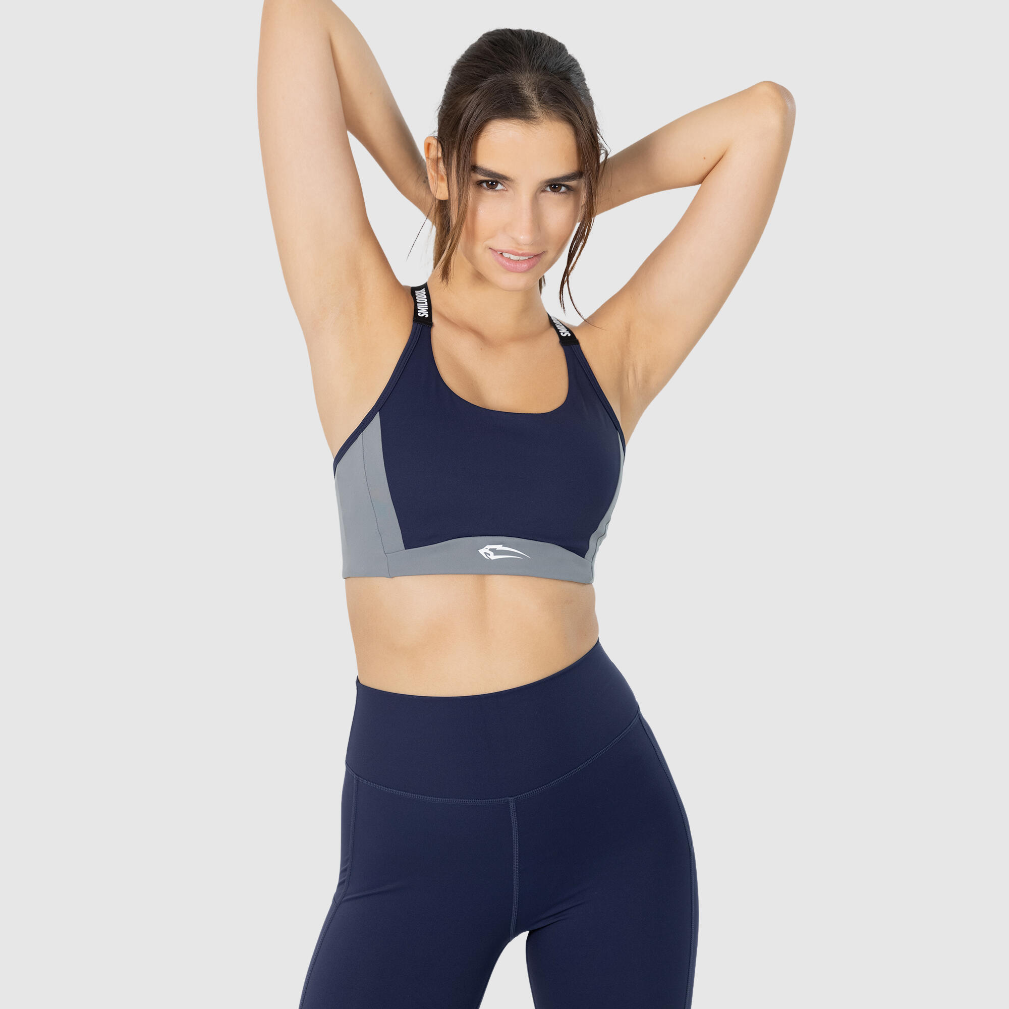 SMILODOX Damen Sport BH Advanced Cordie Dunkel Blau