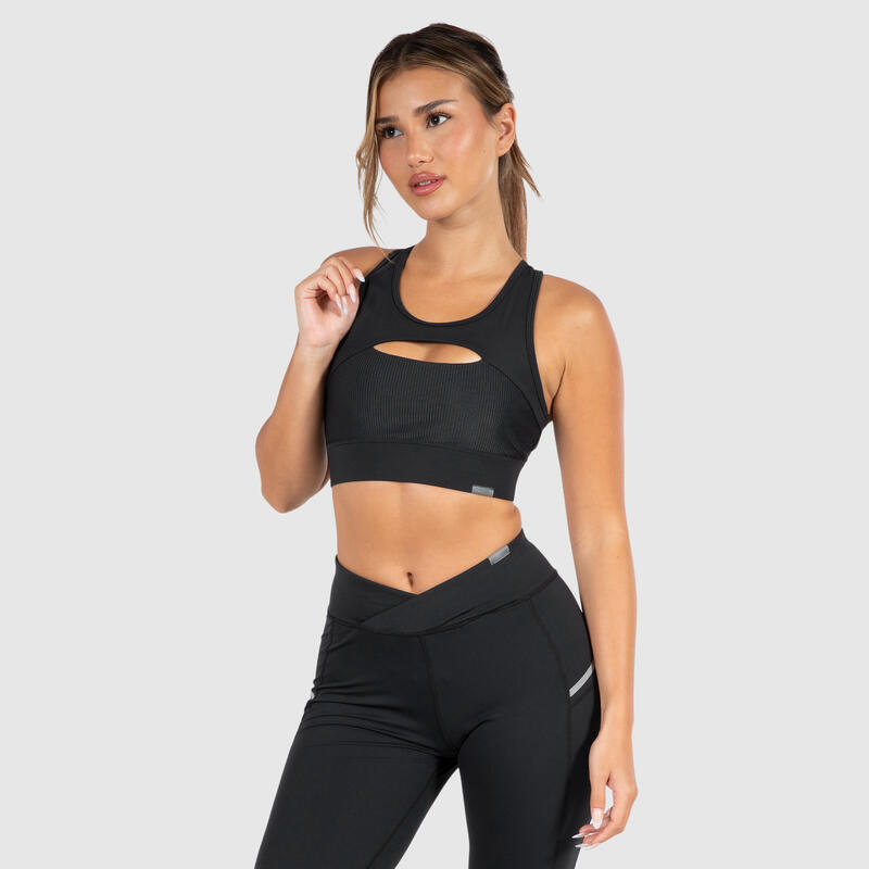 Damen Sport BH Fastlane Schwarz für Sport & Freizeit