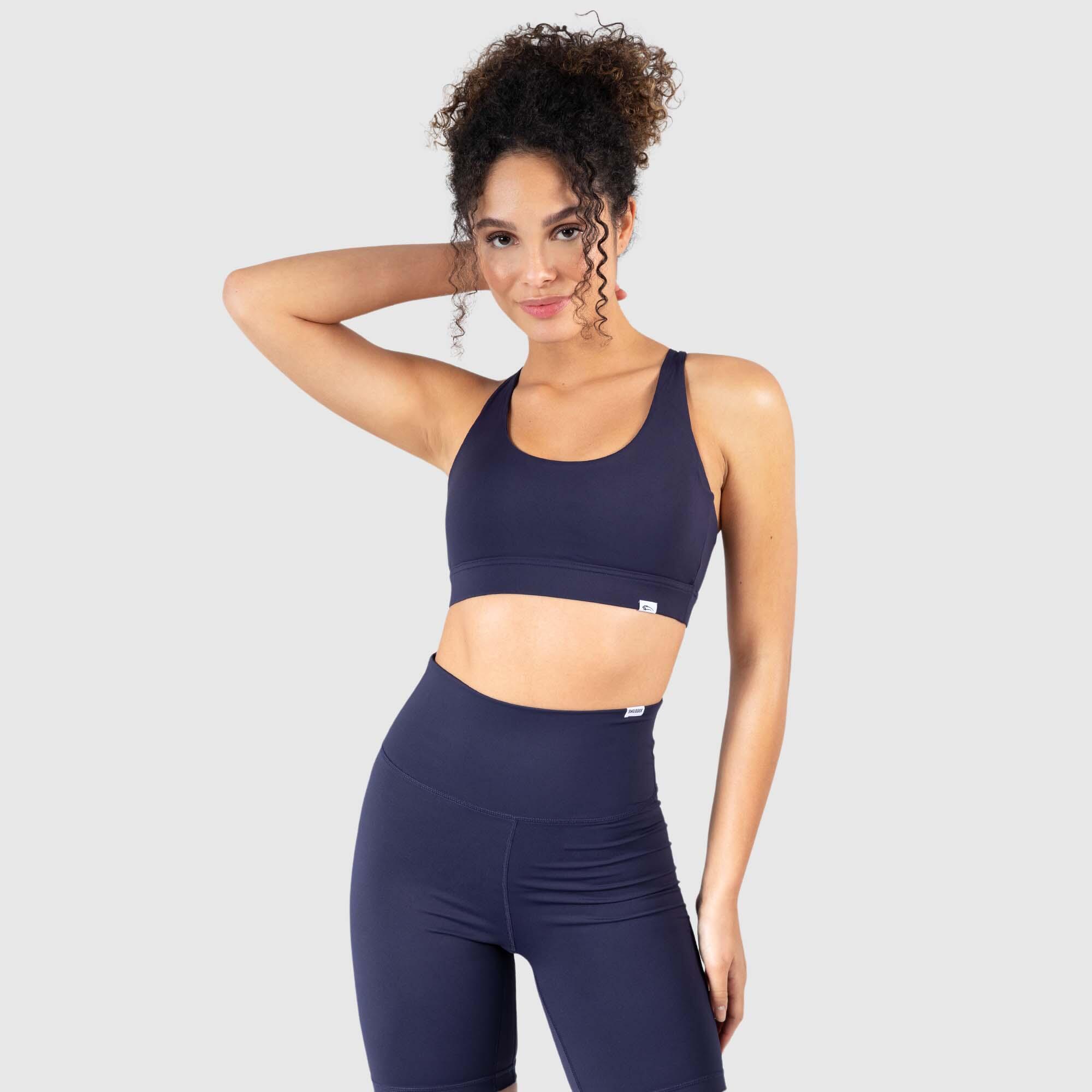 SMILODOX Damen Sport BH Sienna Dunkelblau
