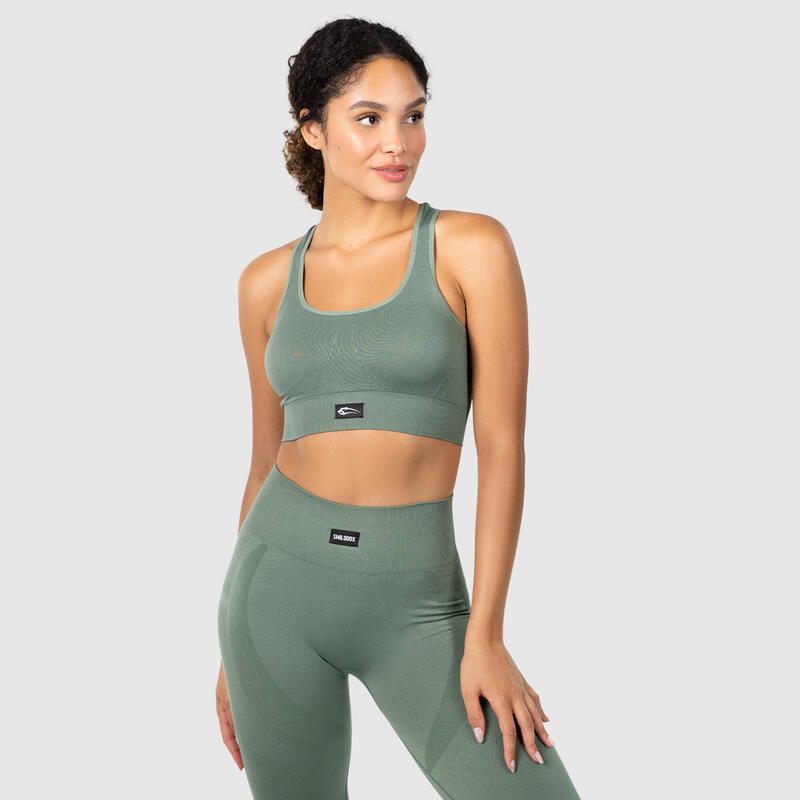 Damen Sport BH Pia Khaki für Sport & Freizeit