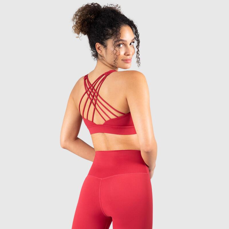 Damen Sport BH Sienna Rot für Sport & Freizeit