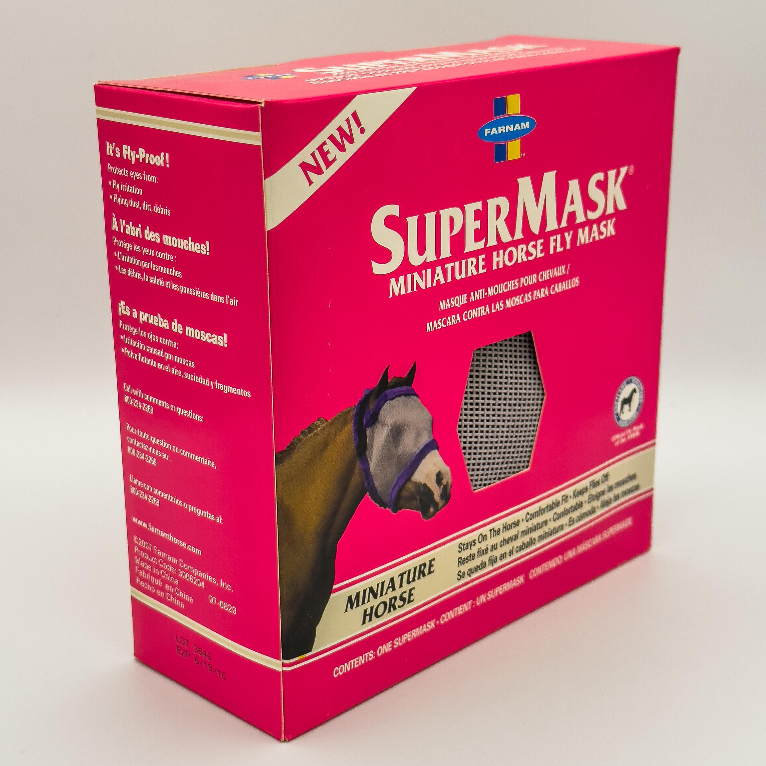 SUPERMASK® II sin orejeras Mini Antimoscas para Caballos 2/3