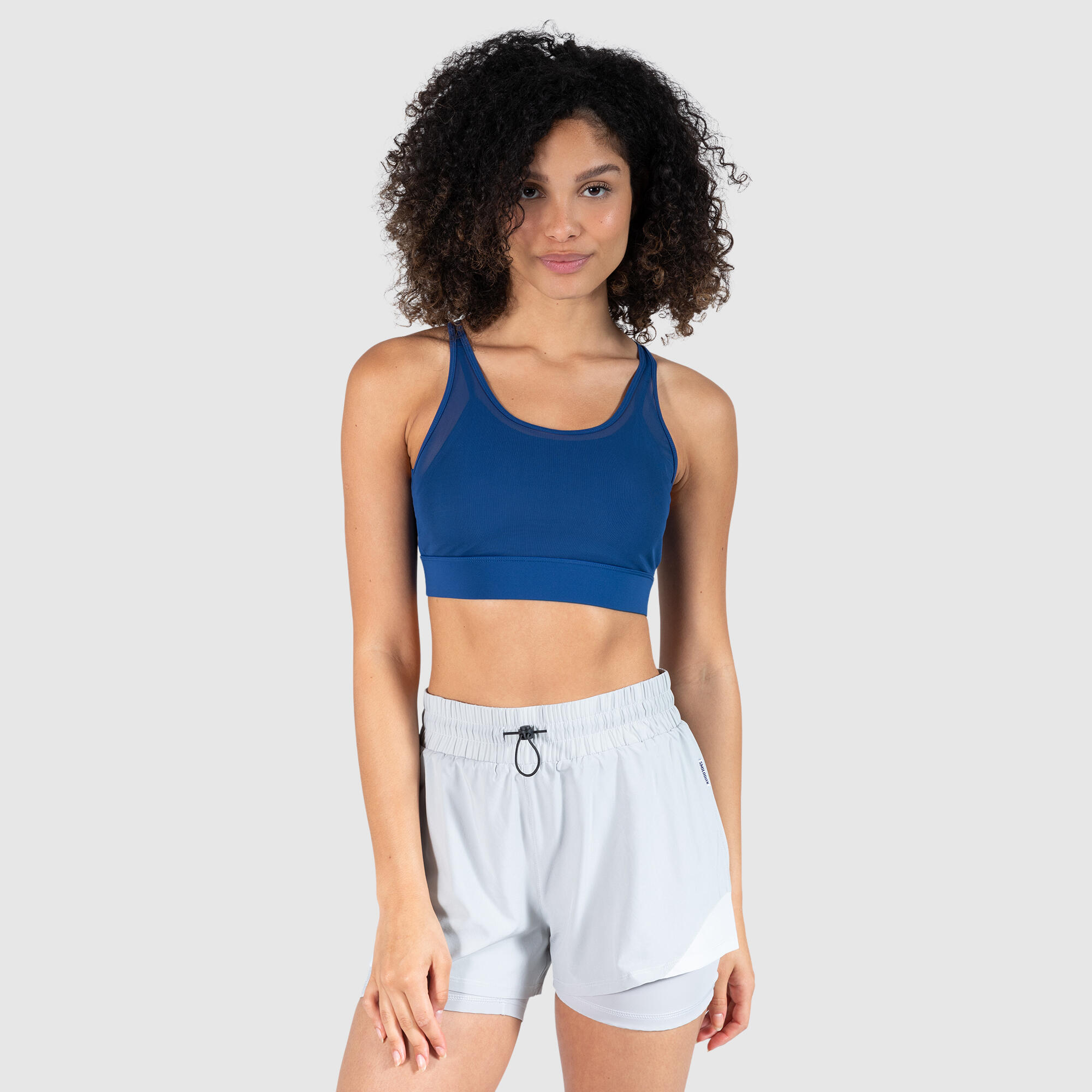 SMILODOX Damen Sport BH Roxy Dunkelblau