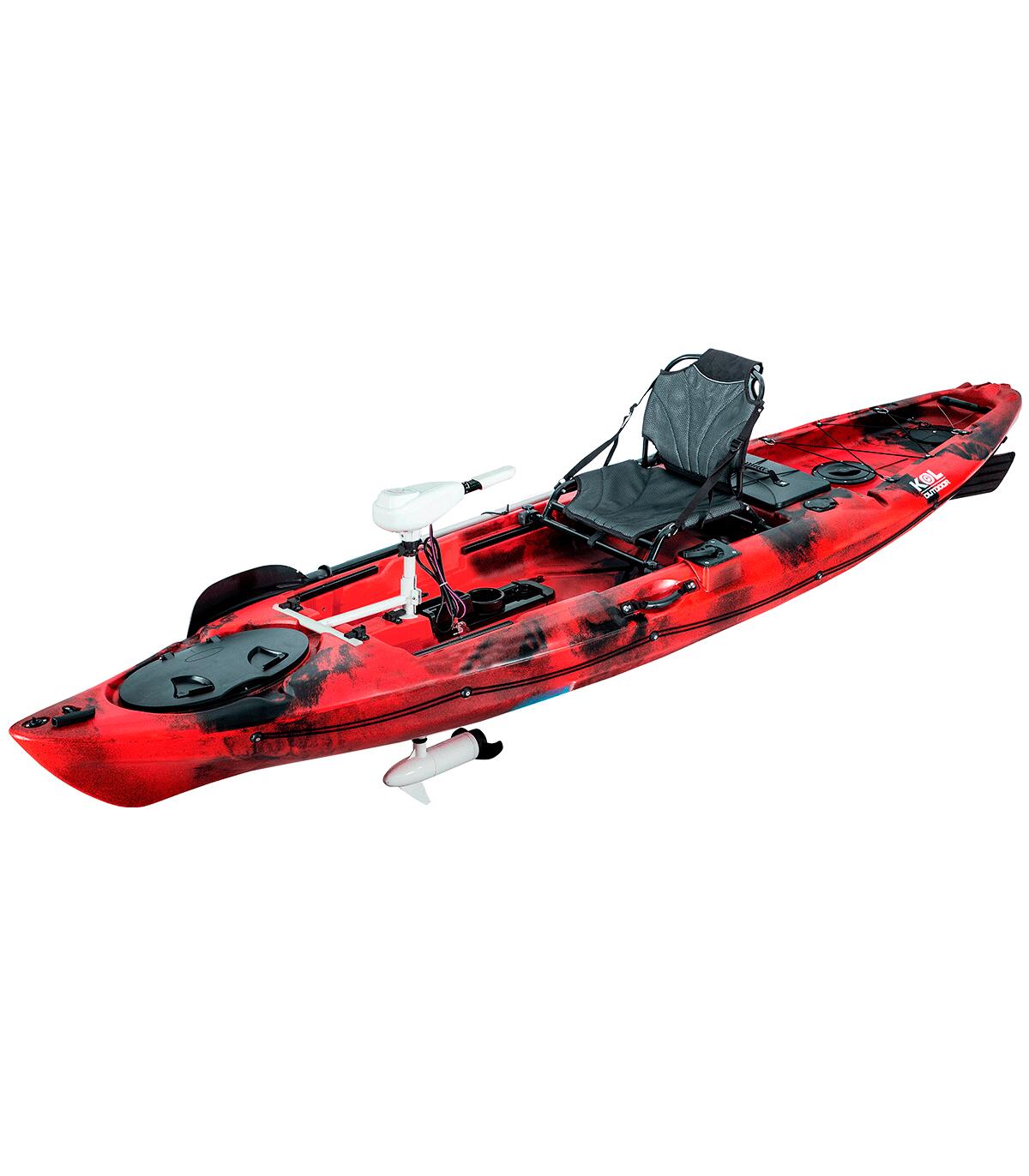 Caiaque de pesca com motor elétrico 46 lbs e-dolphin 12 (365x84cm)